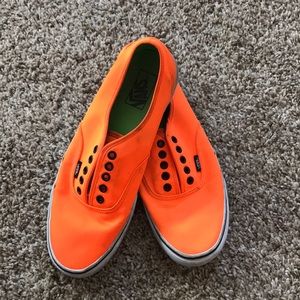 Bright orange lightly used vans